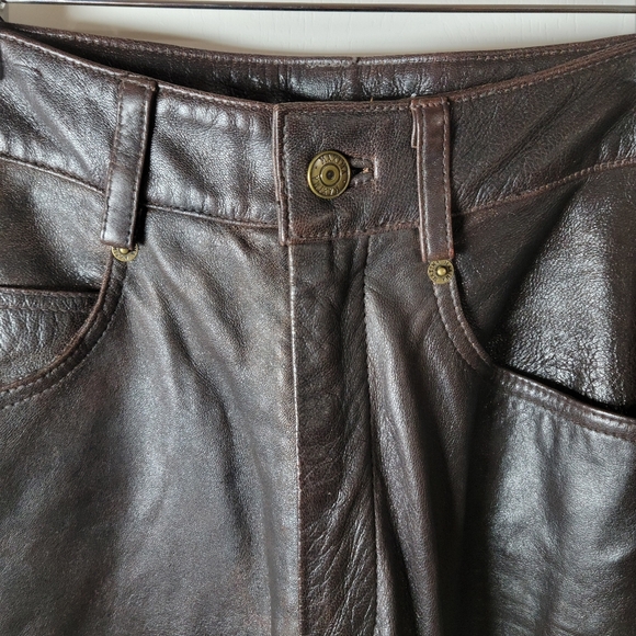 Wilsons Maxima Brown Leather Pants | Leather Pants | NWT | Size 8 / 28 - Picture 6 of 15